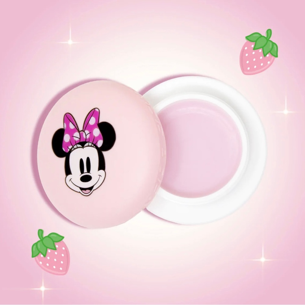 The Crème Shop x Minnie Mouse strawberries & crème Macaron Lip balm